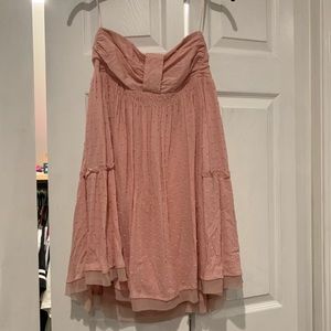 Altard State Strapless Pink Dress NWT
